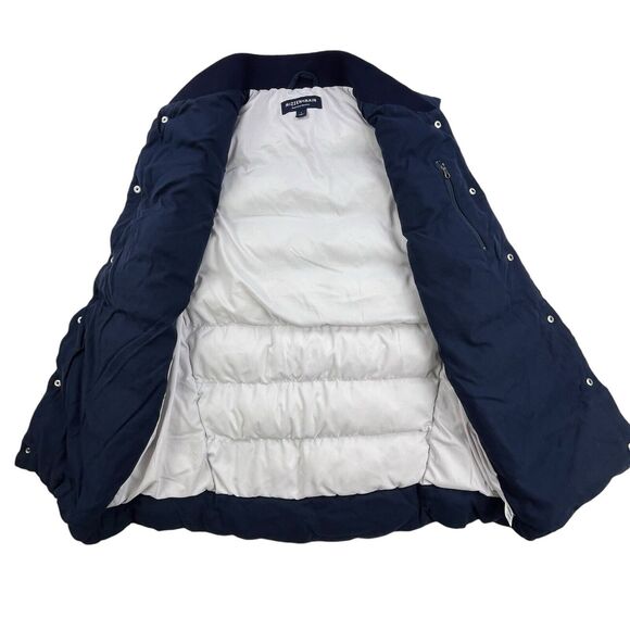 Mizzen + Main Quilted Puffer Vest Men Large Blue Button Front Performance Jacket - Picture 6 of 12